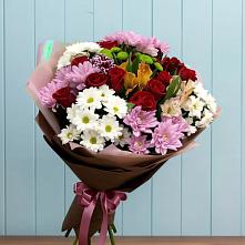 Букет цветов из:  Розы, Хризантемы и Альстромерии в Исламее